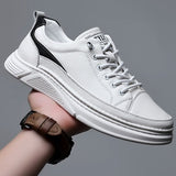 Advbridge Elastic Band Men's Casual Shoes Breathable White Handmade Designer Loafers British Fashion Solid Color Flats M66701