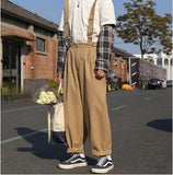 Advbridge Men's High Quality Loose Retro Casual Pants Cargo Streetwear Salopettes Jumpsuit Rompers Fashion 3 Color Trousers S-2XL