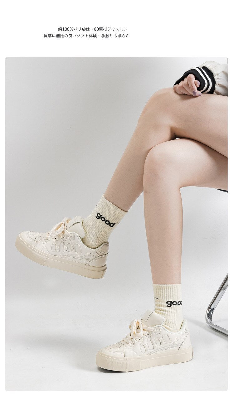 Advbridge Spring Autumn Women Chunky Sneakers Feamel Breathable Platform Shoes Ladies Vulcanized Sport Shoes Casual Flats