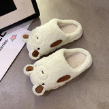 Advbridge Female Shoes Ladies' Slippers Cover Toe Fur Flip Flops Platform Luxury Slides Med Winter Footwear  Flat Plush Designer PU Ru