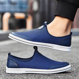 Advbridge Breathable Man Casual Shoes Comfort Mesh Shoes Summer Mens Loafers Leisure Walk Shoes Hollow Out Sneakers Male Treking Footwear