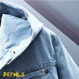 Advbridge Spring Autumn Hooded Denim Jacket Men's Hip Hop Jeans Coat Retro Jean Jacket Street Casual Bomber Jacket Outerwear Hoodies