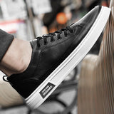 Advbridge Men Casual Shoes Trend Genuine Leather White shoes Luxury Brand Men Shoes Fashion Lace-up Mens Sneakers Walking Footwear