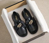 Advbridge New British Style Women Loafers Mary Janes Women's Shoes Round Toe Bowknot Retro All-match Loafers Platform Heels