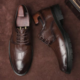 Advbridge Fashion Men Dress Shoes Men Oxfords Fashion Business Dress Men Shoes New Classic Genuine  Leather Men'S Suits Shoes
