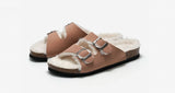 Advbridge Autumn Fur Plush Slippers for Women Winter Warm Mules Female Outdoor Casual Beach Slides Ladies Indoor Home Cotton Slippers