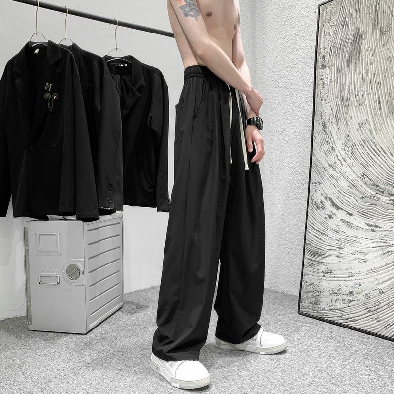 Advbridge Men Ice Silk Sweatpants Men's Sports Casual Male All-match Tracksuit Bottoms Man Mopping Trousers Sportswear Jogging Pants