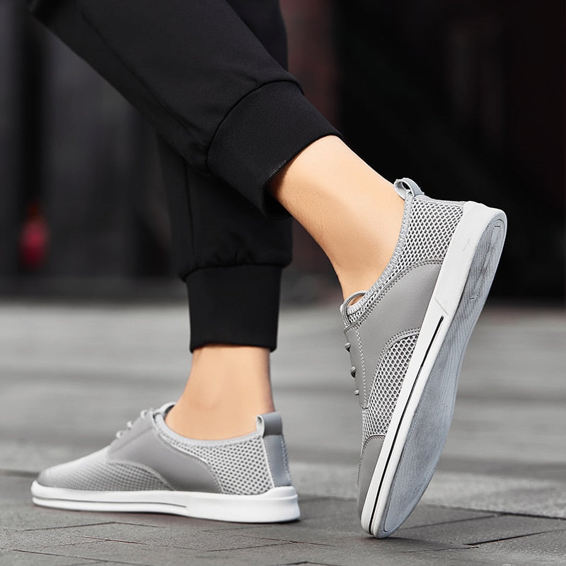 Advbridge Breathable Man Casual Shoes Comfort Mesh Shoes Summer Mens Loafers Leisure Walk Shoes Hollow Out Sneakers Male Treking Footwear