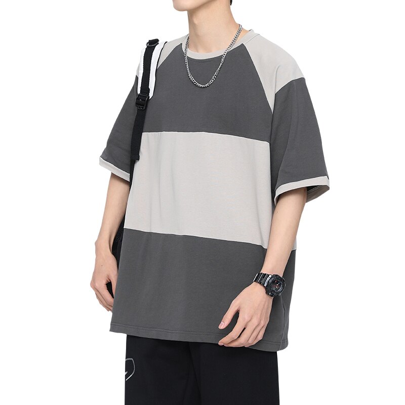 Advbridge Hip Hop T-Shirt Loose Sports Streetwear Fashion Oversized 3XL T Shirt Striped 2023 Summer Short Sleeves Top Tees Tshirt