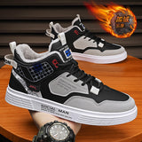 Advbridge High-top Men's Shoes  Autumn Non-slip Comfortable All-match Sports Shoes Men's Korean Version of Fashion Light Casual Shoes