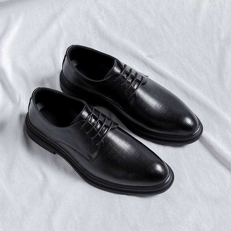 Advbridge Slip on Men Dress Shoes Men Oxfords Fashion Business Dress Men Shoes New Classic PU Men'S Suits Shoes Man Shoes Size 38-44