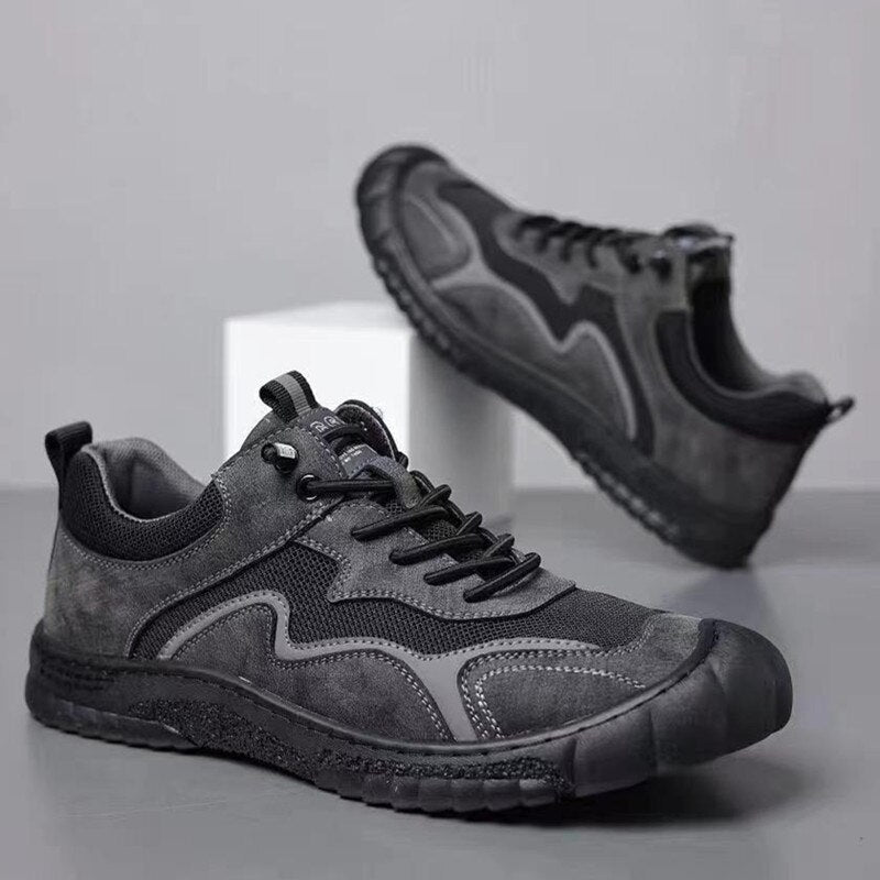 Advbridge Fashion Mens Casual Shoes Classic Breathable Sneakers Shoes for Men Shoes Suede Leather Designers Male Work Sports Driving Shoes