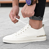 Advbridge Luxury White Men's Casual shoes High Quality Lace-up outdoor flats Genuine Leather man Sneakers Brand Black Designers Footwear