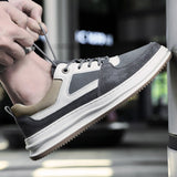 Advbridge Men Shoes lace up oxfords  New Fashion Sneakers for Men genuine Leather Shoes Comfort Casual Shoes Outdoor Walking Footwear