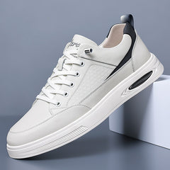 Advbridge Leather All-match Mens Sneakers Non-Slip Skate Shoes Men Men New Arrival Casual Shoes Male Lace-Up Comfortable Driving Shoe