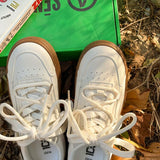 Advbridge Brand Leather Sneakers Women Design Woman Vulcanized Shoes Sneakers Lace Up White Casual Ladies Spring Autumn Flats Shoes