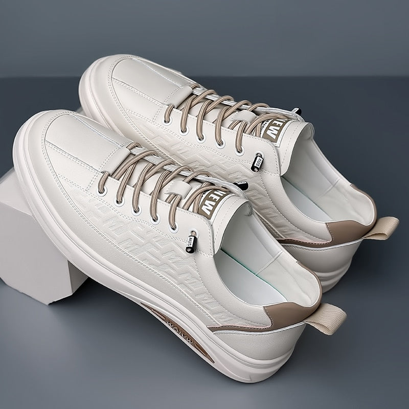 Advridge New Trend Men's Casual Shoes Spring Autumn Skateboard Shoes Classic Comfy Male Sneakers Versatile Lace-Up Soft Walking Shoes