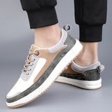 Advbridge Comfortable Leather Men Shoes Casual  Men Sneakers Leather Shoes Men Flats Hot Sale Korean Version Sneakers New