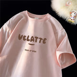 Advbridge Summer Letter Graphic T-shirt For Men Round Neck Tops Harajuku Streetwear Male Female Short Sleeve Loose T Shirt