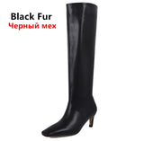 Advbridge Fashion Mid-Calf Boots 2023 Autumn Winter Thin Heels Shoes for Women Newest Concise Designer Party Night Club Boots