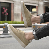 Advbridge Genuine Leather Mens Shoes New Fashion Men Casual Shoes Youth Teenage Sneakers High Quality Vulcanize Flats Male Skate Footwear