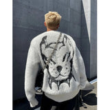 Advbridge Mink velvet jacquard sweater for men and women autumn and winter new loose and versatile high street fashion y2k couple sweater