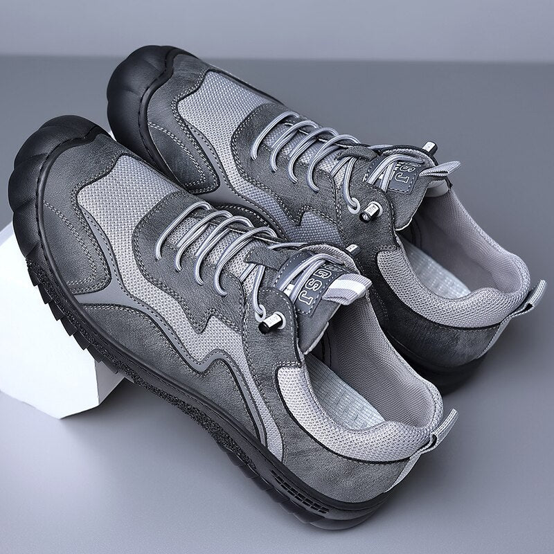 Advbridge Fashion Mens Casual Shoes Classic Breathable Sneakers Shoes for Men Shoes Suede Leather Designers Male Work Sports Driving Shoes