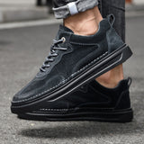 Advbridge Leather Fashion Men Sneakers Non-Slip Men Casual Shoes Male Comfortable School Shoe Luxury Brand skate shoes Men's Shoes