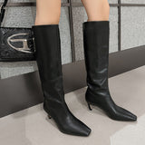 Advbridge Fashion Mid-Calf Boots 2023 Autumn Winter Thin Heels Shoes for Women Newest Concise Designer Party Night Club Boots