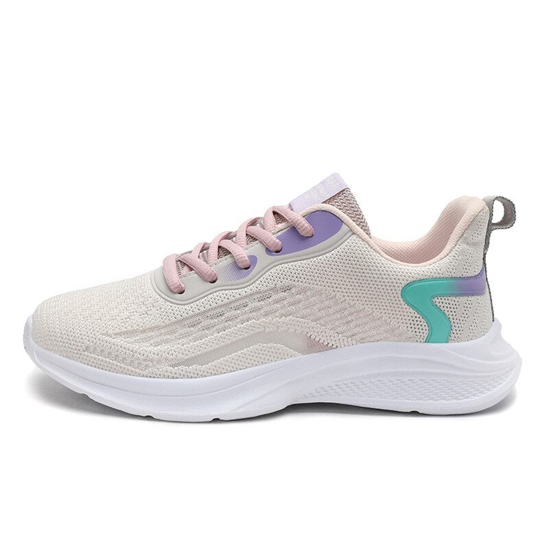 Advbridge New Women's Shoes Breathable Sneakers Brand Running Shoes Casual Sports Shoes  Outdoor Light Lace Fitness Shoes SD-203