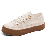 Advbridge Spring Autumn Fashion Women Vulcanized Sneakers Comfortable Female Simple Casual Canvas Shoes Ladies Platform Flats