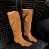Advbridge Fashion Mid-Calf Boots 2023 Autumn Winter Thin Heels Shoes for Women Newest Concise Designer Party Night Club Boots