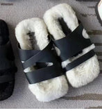 Advbridge Winter Fashion Soft Warm Comfort Flat Fur Slipper Brand Designer Slip On Loafers Mules Flip Flops Casual Ytmtloy Indoor