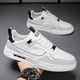 Advbridge Shoes For Men Casual Leather Platform Male Sneakers Flat Outdoor Running Non Slip Fashion Luxury Jogging Shoes
