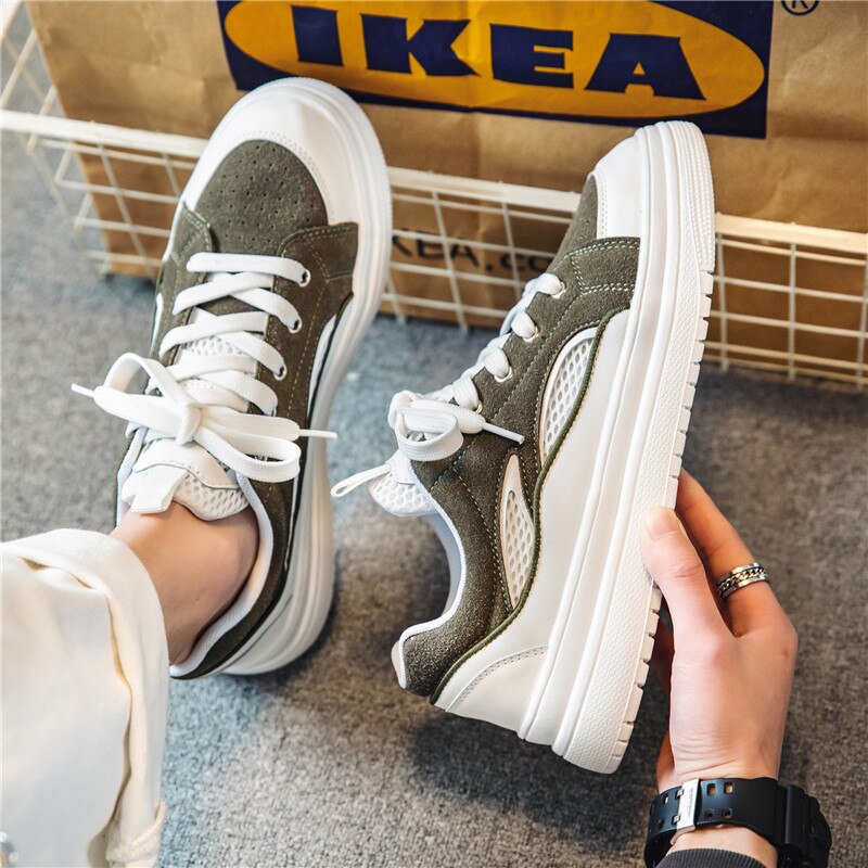 Advbridge New British Style Fashion Casual Shoes Men's Comfortable Lightweight Breathable Sports Shoes Trendy All-match Men's Shoes