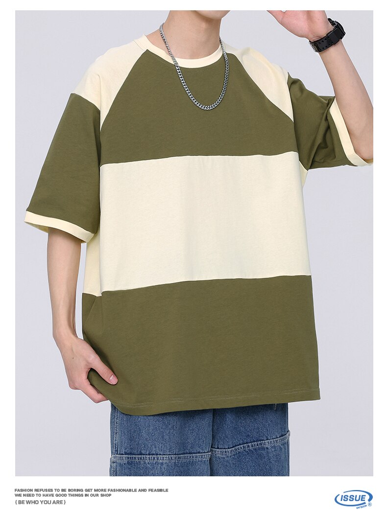 Advbridge Hip Hop T-Shirt Loose Sports Streetwear Fashion Oversized 3XL T Shirt Striped 2023 Summer Short Sleeves Top Tees Tshirt