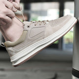 Advbridge Men Shoes lace up oxfords  New Fashion Sneakers for Men genuine Leather Shoes Comfort Casual Shoes Outdoor Walking Footwear