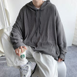 Advbridge Men Women Oversize Striped Hoodie Basic Tshirt Sweatshirts All match Autumn Summer Casual Street Wear Ulzzang Stylish Pullover