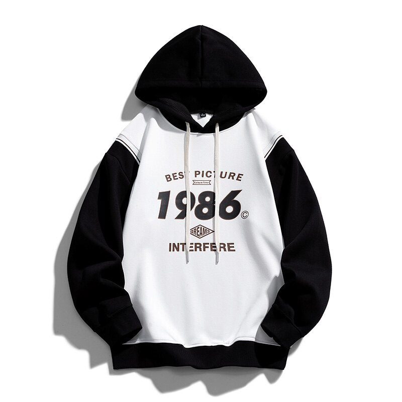 Advbridge Hoodies for Men Streetwear Man Pullover with Drawstring Letter Print Hip-hop Harajuku New Oversize Spring Autumn Sweatshirt