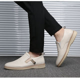 Advbridge New Arrival Genuine Leather Shoes Men Casual Shoes Cow Leather Brand Male Footwear Soft Comfortable Flat Man Business Shoes 4804