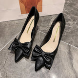 Advbridge Women Pumps New Ladies Wedding Shoes 2022 New Womens Party High Heels Sexy Female Office Heels Butterfly-knot Womans Casual Shoe