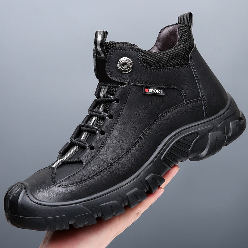 AdvbridgeWinter Warm Snow Boots for Men Casual Boots Thick Bottom Wear-resistant Sneakers Shoes High Quality Non-Slip Outdoor Men Boats