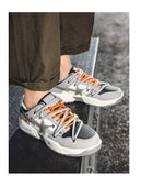 Advbridge New Casual Shoes Sneakers Fashion Sports Running Breathable Flat Shoes Trend Elastic Tennis Shoes Non-slip Male Shoes