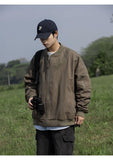 Advbridge Spring Autumn Fashion Men's Solid Casual Shirt Loose Pockets Jacket Coat Cool Boy Soft Zipper