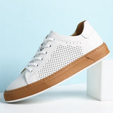 Advbridge men shoes lace up casual comfortable leather fashion luxury men shoes outdoor brand high quality skate shoes men white sneakers