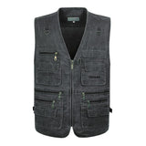 Advbridge 8XL 9XL 10XL New Male Casual Summer Big Size Cotton Sleeveless Vest With Many 16 Pockets Men Multi Pocket Photograph Waistcoat