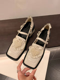 Advbridge Genuine Cow Leather Japanese Jk Girls Lady Retro Mary Jane Lolita Shoes Women's Sweet Cool Lolita Single Shoes Square Head