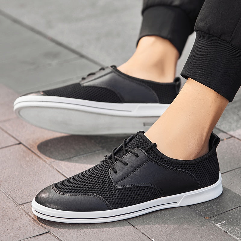 Advbridge Breathable Man Casual Shoes Comfort Mesh Shoes Summer Mens Loafers Leisure Walk Shoes Hollow Out Sneakers Male Treking Footwear
