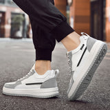 Advbridge Lace-Up Male Casual Shoes Male Elevator Walking Shoes Genuine Leather Skate Shoes Men All-match New Arrival Mens Sneakers