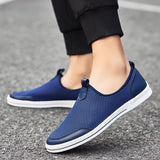 Advbridge Breathable Man Casual Shoes Comfort Mesh Shoes Summer Mens Loafers Leisure Walk Shoes Hollow Out Sneakers Male Treking Footwear